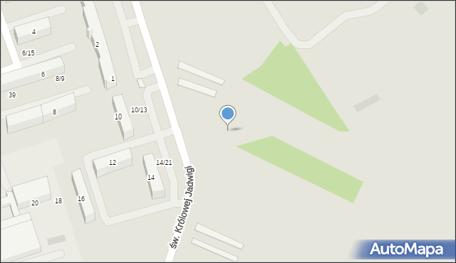 Radomsko, św. Królowej Jadwigi, 7, mapa Radomsko