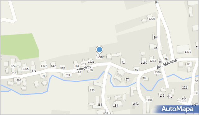 Radziechowy, św. Marcina, 1296, mapa Radziechowy