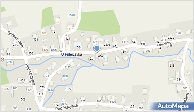 Radziechowy, św. Marcina, 99, mapa Radziechowy