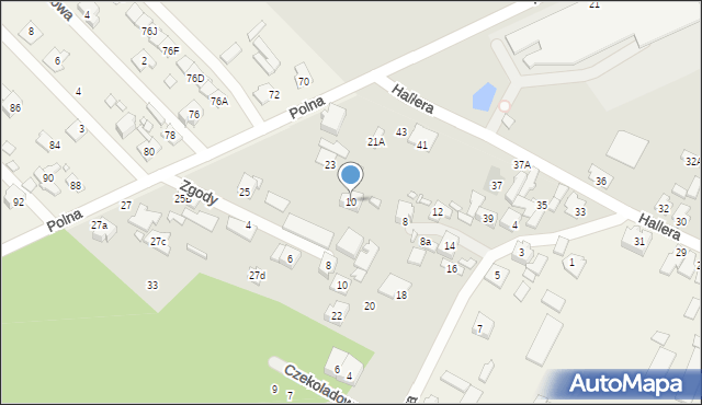 Radzymin, Świerkowa, 10, mapa Radzymin