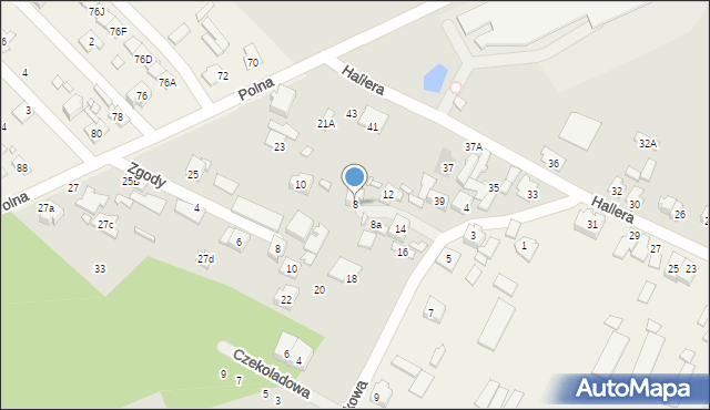 Radzymin, Świerkowa, 8, mapa Radzymin