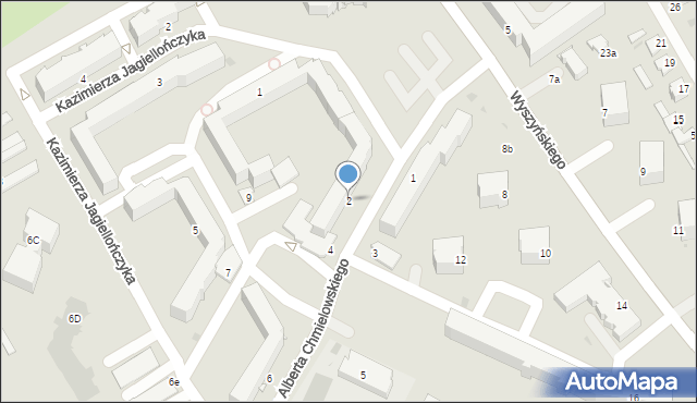 Radzyń Podlaski, św. Brata Alberta Chmielowskiego, 2, mapa Radzyń Podlaski