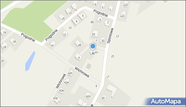 Rąty, Świerkowa, 5, mapa Rąty