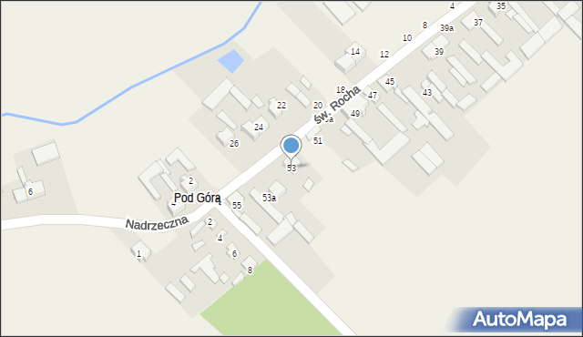 Rębielice Królewskie, św. Rocha, 53, mapa Rębielice Królewskie