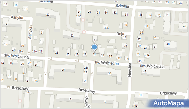 Reda, św. Wojciecha, 31, mapa Reda