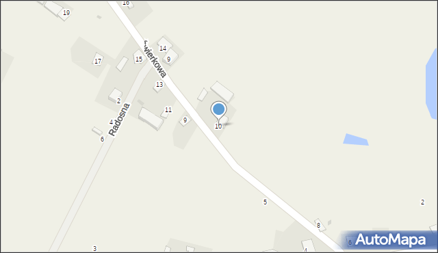 Rękawczyn, Świerkowa, 10, mapa Rękawczyn