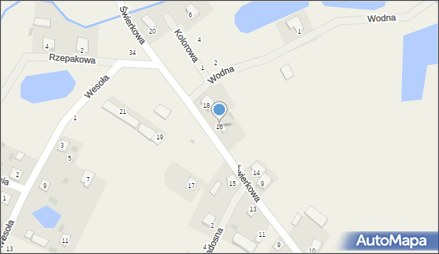 Rękawczyn, Świerkowa, 16, mapa Rękawczyn