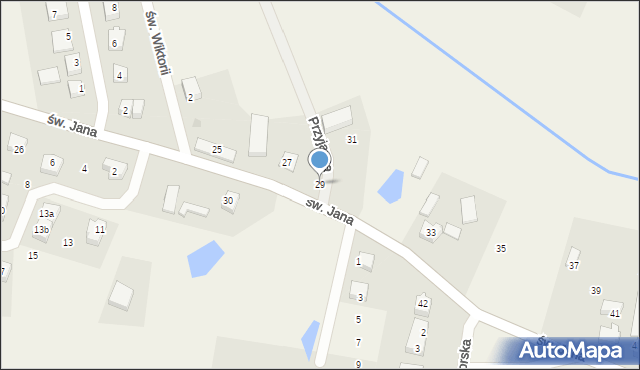 Robakowo, św. Jana, 29, mapa Robakowo