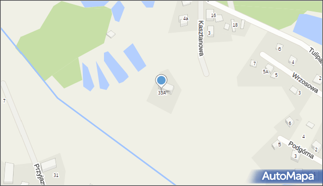 Robakowo, św. Jana, 33A, mapa Robakowo