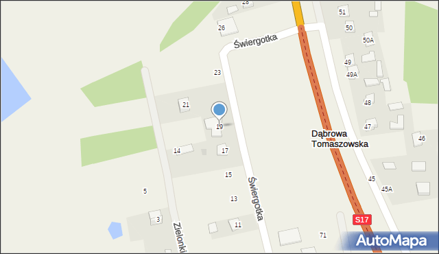 Rogóźno, Świergotka, 19, mapa Rogóźno