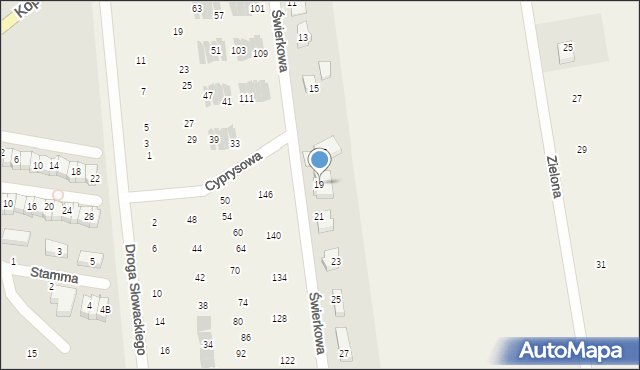 Rokitnica, Świerkowa, 19, mapa Rokitnica