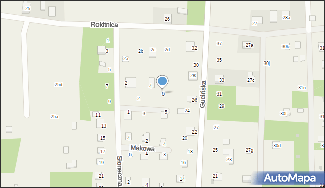 Rokitnica, Świerkowa, 6, mapa Rokitnica