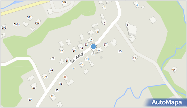 Ropczyce, św. Anny, 21, mapa Ropczyce