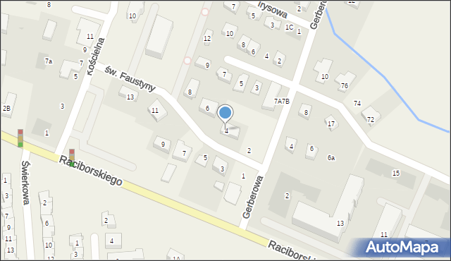 Rotmanka, św. s. Faustyny, 4, mapa Rotmanka