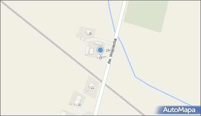 Ruda, św. Wojciecha, 23, mapa Ruda