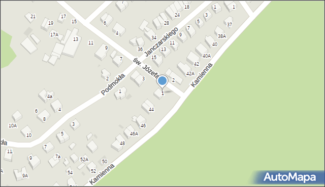 Rumia, św. Józefa, 1, mapa Rumia