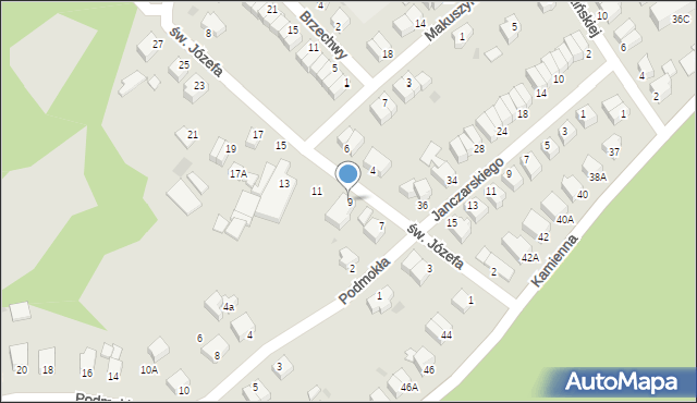 Rumia, św. Józefa, 9, mapa Rumia