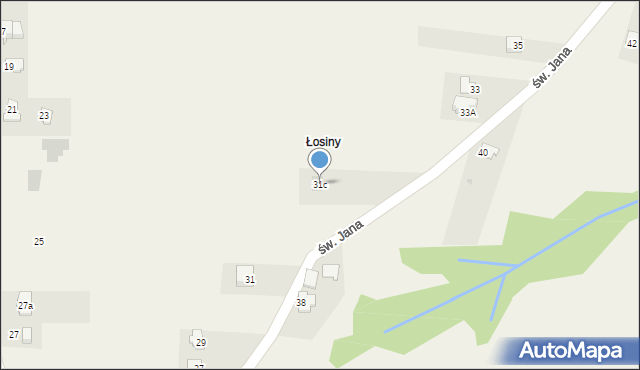 Rychwałd, św. Jana, 31c, mapa Rychwałd