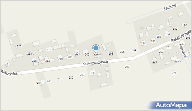 Rykoszyn, Świętokrzyska, 200, mapa Rykoszyn