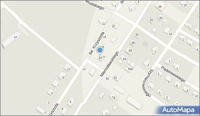 Rzepnica, św. Krzysztofa, 14, mapa Rzepnica