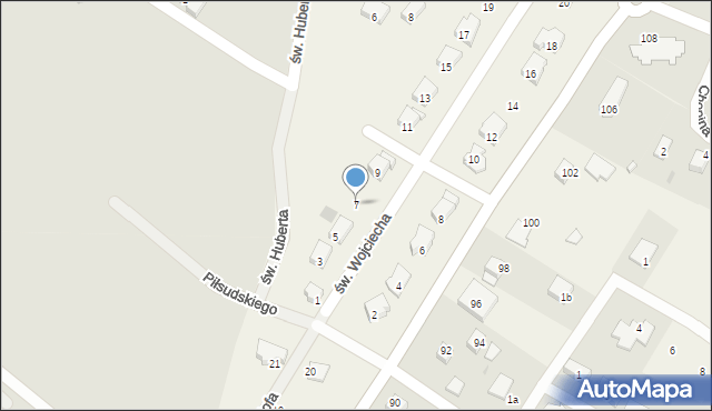 Rzepnica, św. Wojciecha, 7, mapa Rzepnica