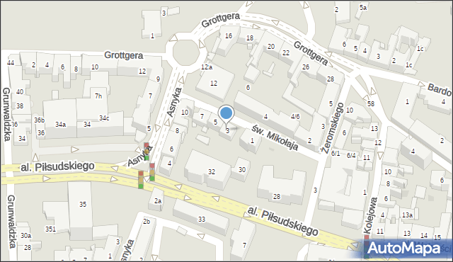 Rzeszów, św. Mikołaja, 3, mapa Rzeszów