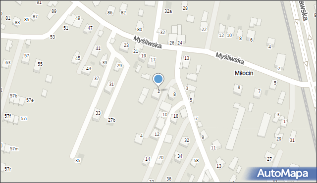 Rzeszów, św. Huberta, 2, mapa Rzeszów