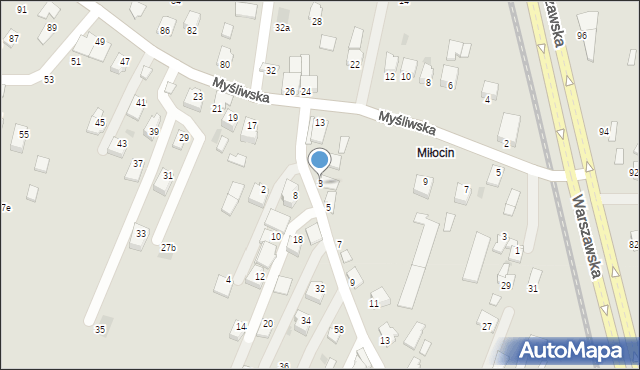 Rzeszów, św. Huberta, 3, mapa Rzeszów