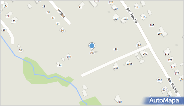 Rzeszów, św. Rocha, 190, mapa Rzeszów