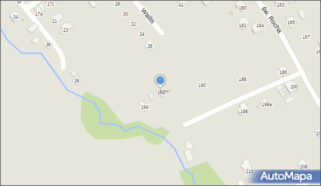 Rzeszów, św. Rocha, 192, mapa Rzeszów