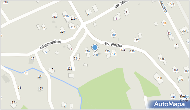 Rzeszów, św. Rocha, 228, mapa Rzeszów