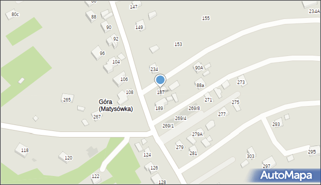 Rzeszów, św. Walentego, 187, mapa Rzeszów