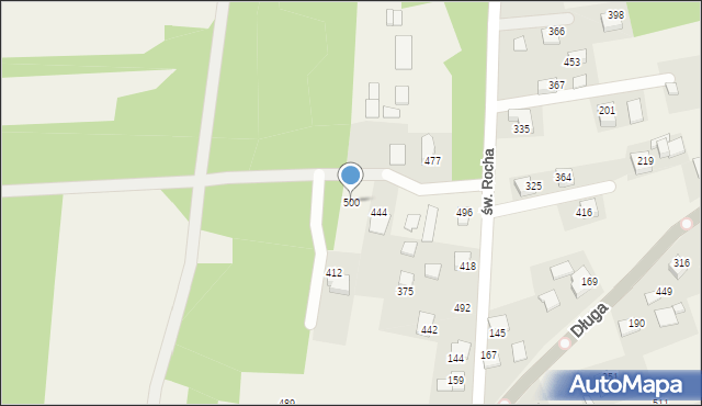 Rzozów, św. Rocha, 31, mapa Rzozów