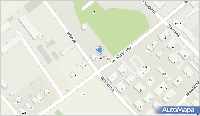 Siechnice, św. Katarzyny, 14, mapa Siechnice