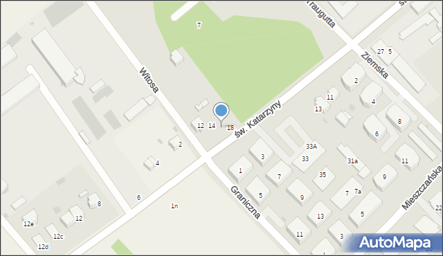 Siechnice, św. Katarzyny, 16, mapa Siechnice