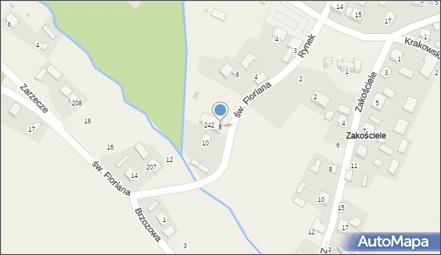 Sieciechowice, św. Floriana, 8, mapa Sieciechowice