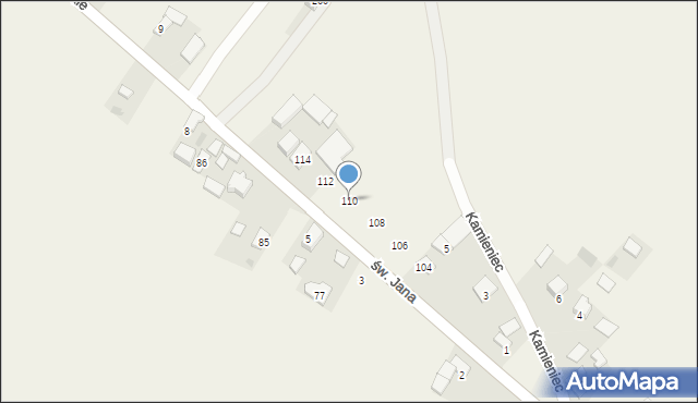 Sieciechowice, św. Jana, 110, mapa Sieciechowice