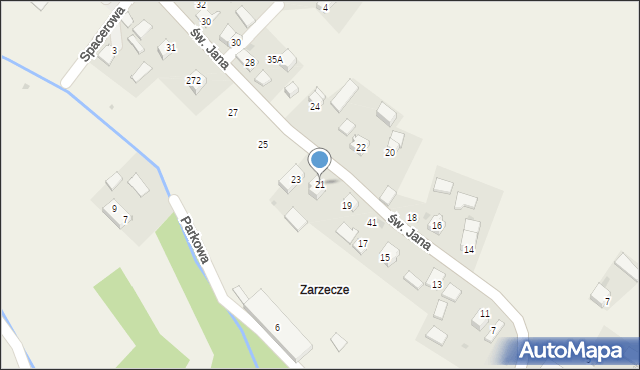 Sieciechowice, św. Jana, 21, mapa Sieciechowice