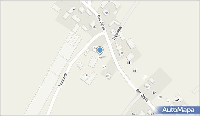 Sieciechowice, św. Jana, 79, mapa Sieciechowice