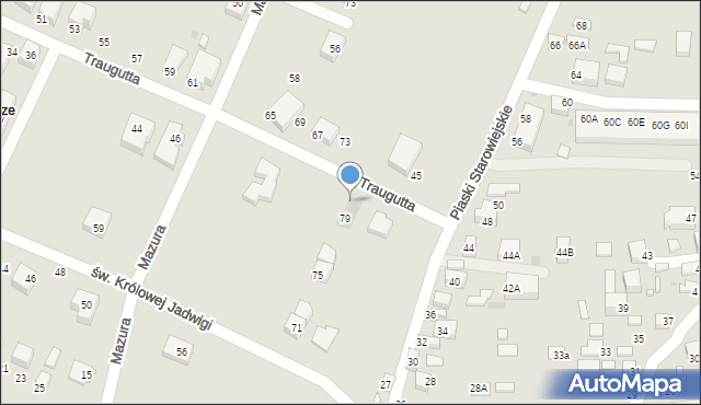 Siedlce, św. Królowej Jadwigi, 81, mapa Siedlce