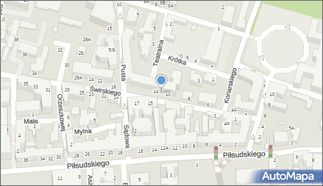 Siedlce, Świrskiego Ignacego, bp., 12, mapa Siedlce