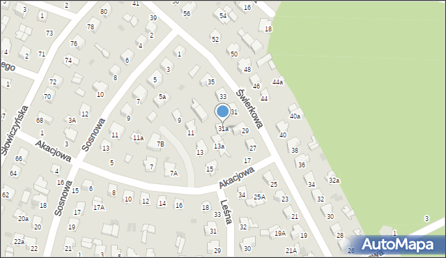Siemiatycze, Świerkowa, 31a, mapa Siemiatycze