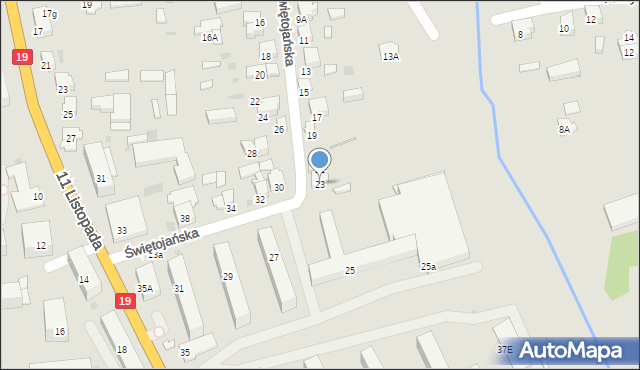 Siemiatycze, Świętojańska, 23, mapa Siemiatycze
