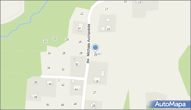 Siepraw, św. Michała Archanioła, 23, mapa Siepraw