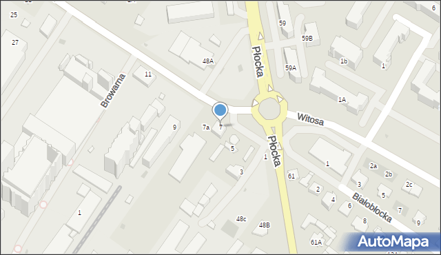 Sierpc, Świętokrzyska, 7, mapa Sierpc