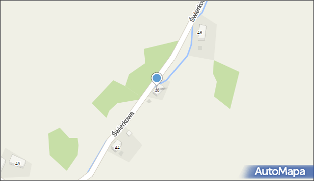 Sierpnica, Świerkowa, 46, mapa Sierpnica