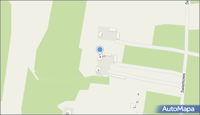 Sitne, Świerkowa, 4, mapa Sitne