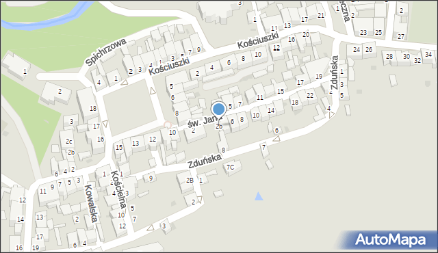 Skarszewy, św. Jana, 2b, mapa Skarszewy