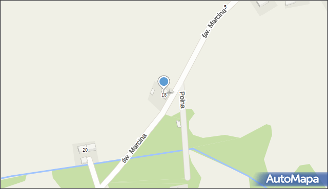 Skibice, św. Marcina, 18, mapa Skibice