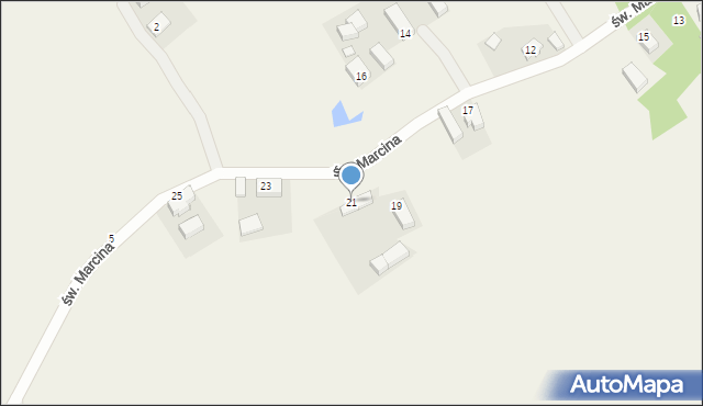 Skibice, św. Marcina, 21, mapa Skibice